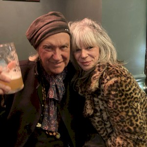 Gina with Dave Davies of The Kinks