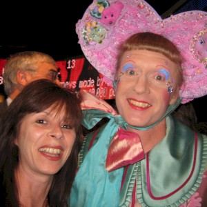 Gina with Grayson Perry