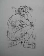 Ben - mono print